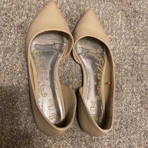 Tan flats size 7